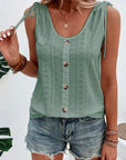 Leichtes Tank Top mit Knopfdetails für Sommerstyle 3