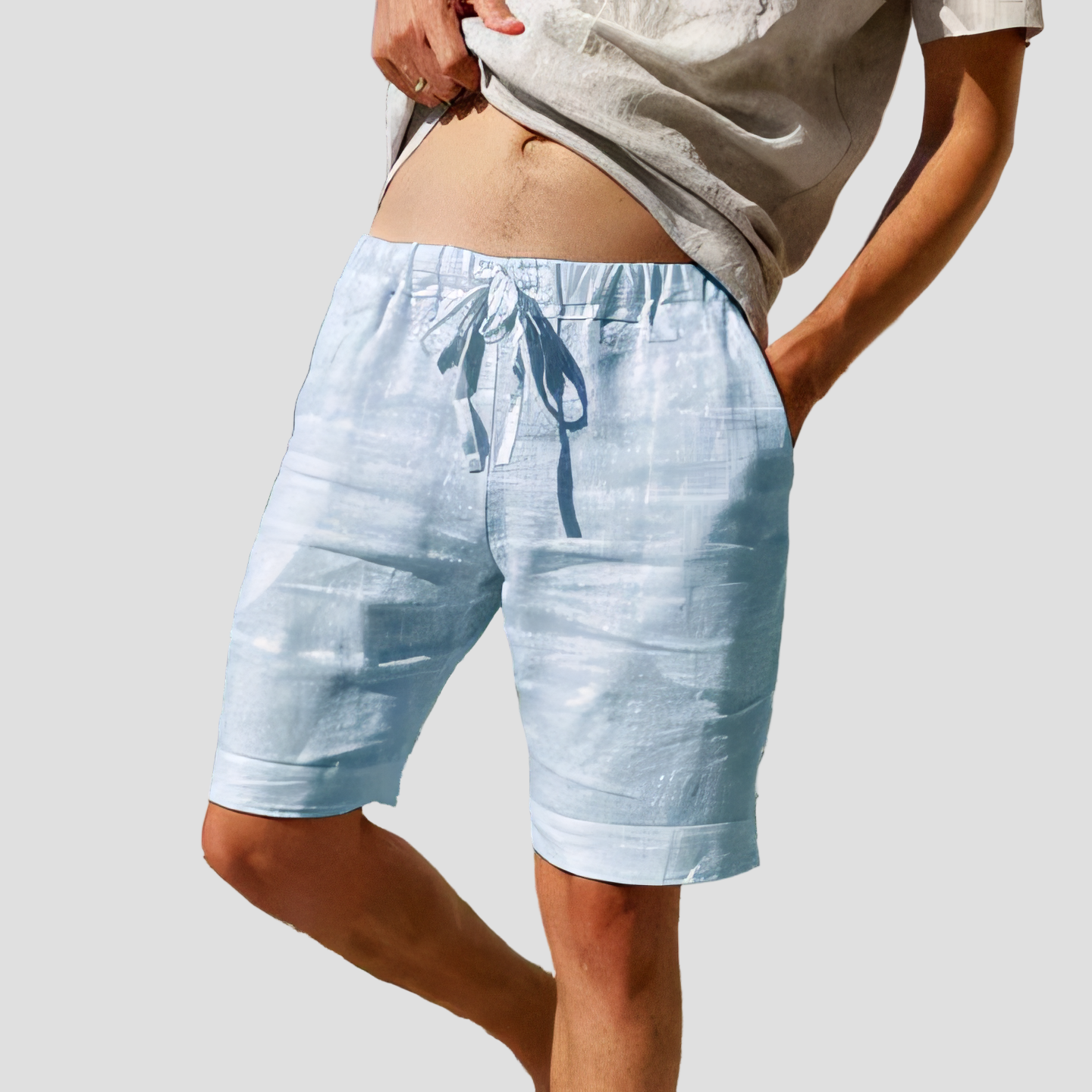 Leinen Shorts mit Eleganter Leichtigkeit für den Sommer 0
