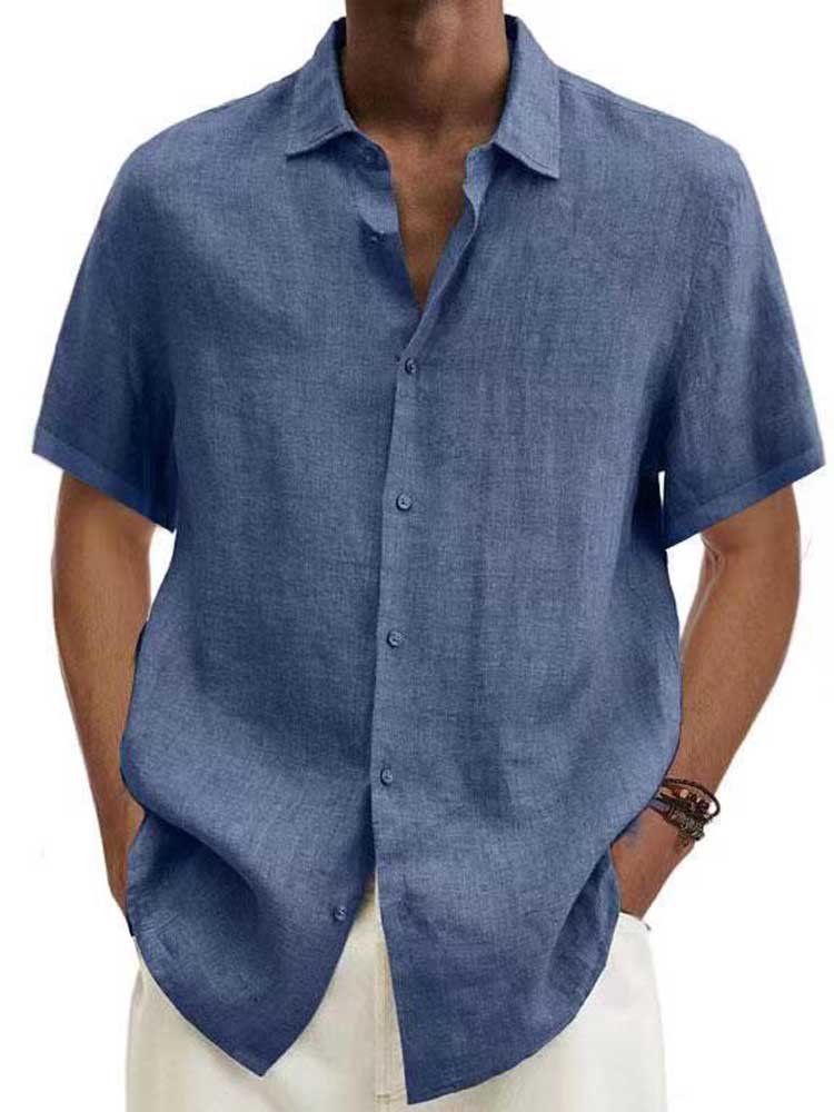 Stylisches Kurzarmhemd für Herren aus leichtem Stoff – Ideal für Sommer und Freizeit, vielseitig kombinierbar 3