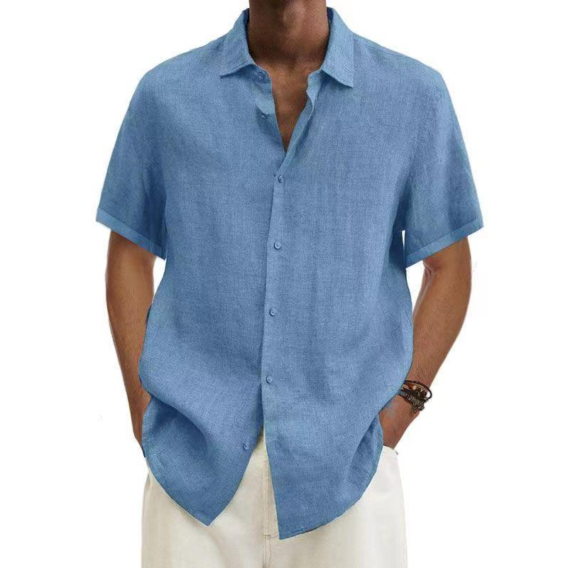 Stylisches Kurzarmhemd für Herren aus leichtem Stoff – Ideal für Sommer und Freizeit, vielseitig kombinierbar 4