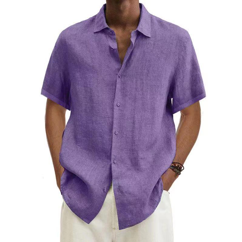 Stylisches Kurzarmhemd für Herren aus leichtem Stoff – Ideal für Sommer und Freizeit, vielseitig kombinierbar 9