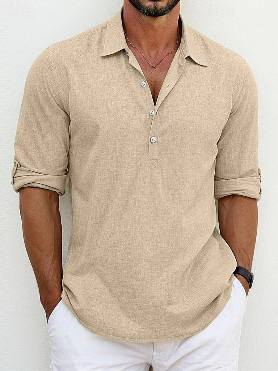 Leinenhemd für Herren – Atmungsaktives, elegantes Design für Sommerabende 5