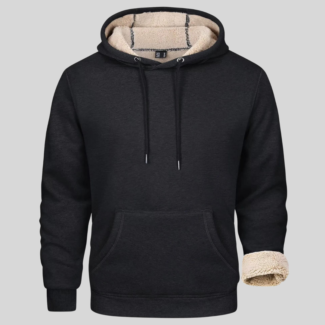 Leo | Herren Hoodie Kängurutasche Fleece 0