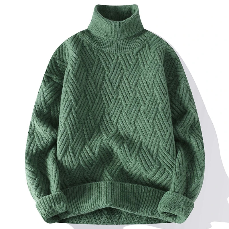 Leonhard | Herren Strickpullover Rollkragen Grobstrick 6