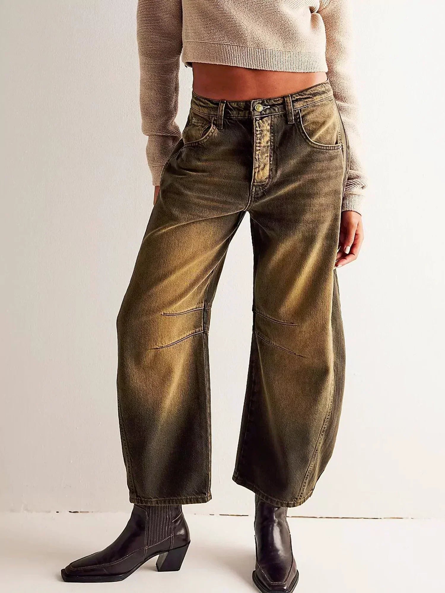 Leoparden Fassjeans für Selbstbewusste Styles 11