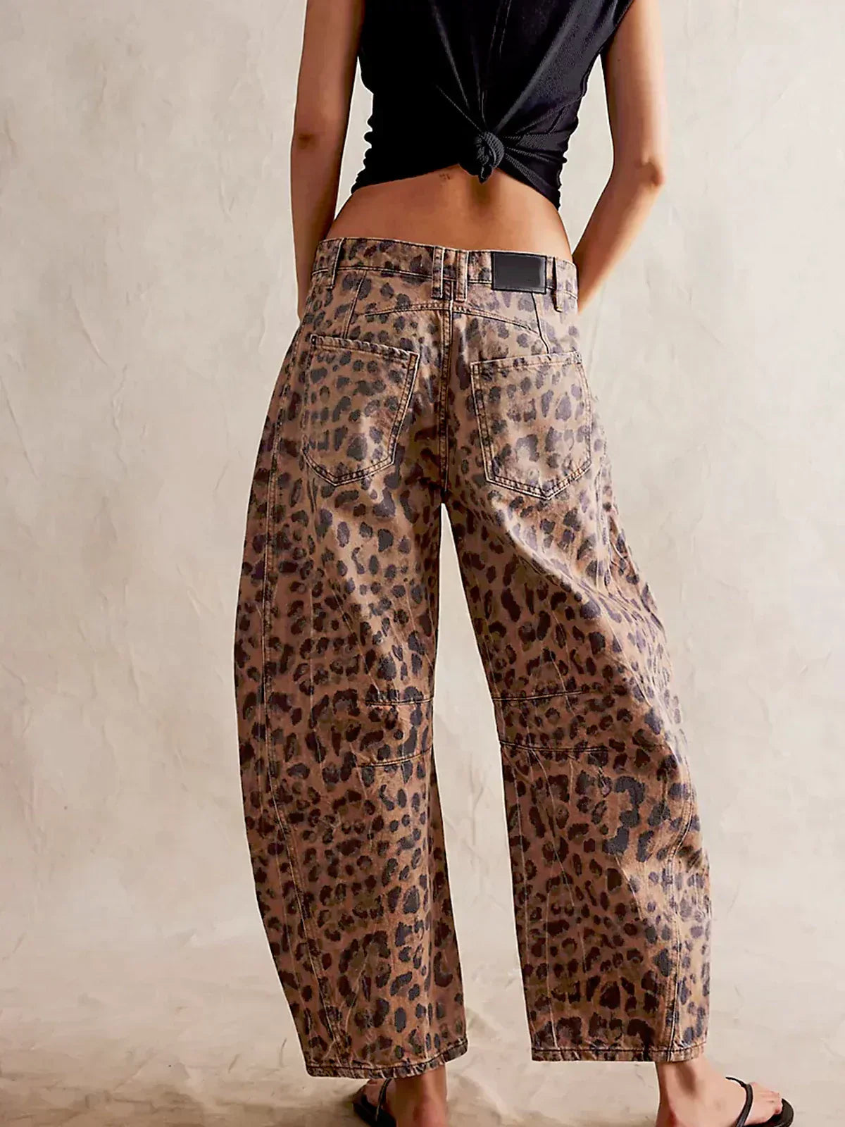Leoparden Fassjeans für Selbstbewusste Styles 2