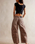 Leoparden Fassjeans für Selbstbewusste Styles 4