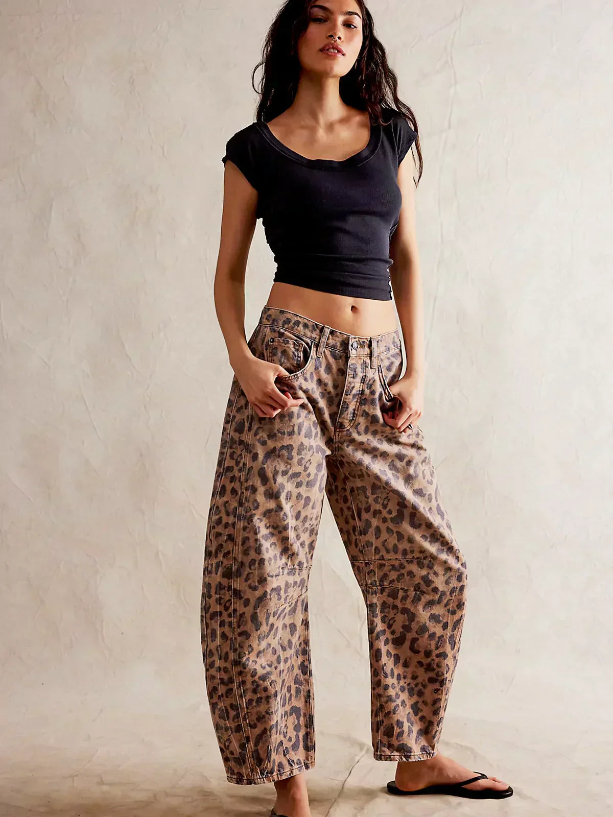 Leoparden Fassjeans für Selbstbewusste Styles 5