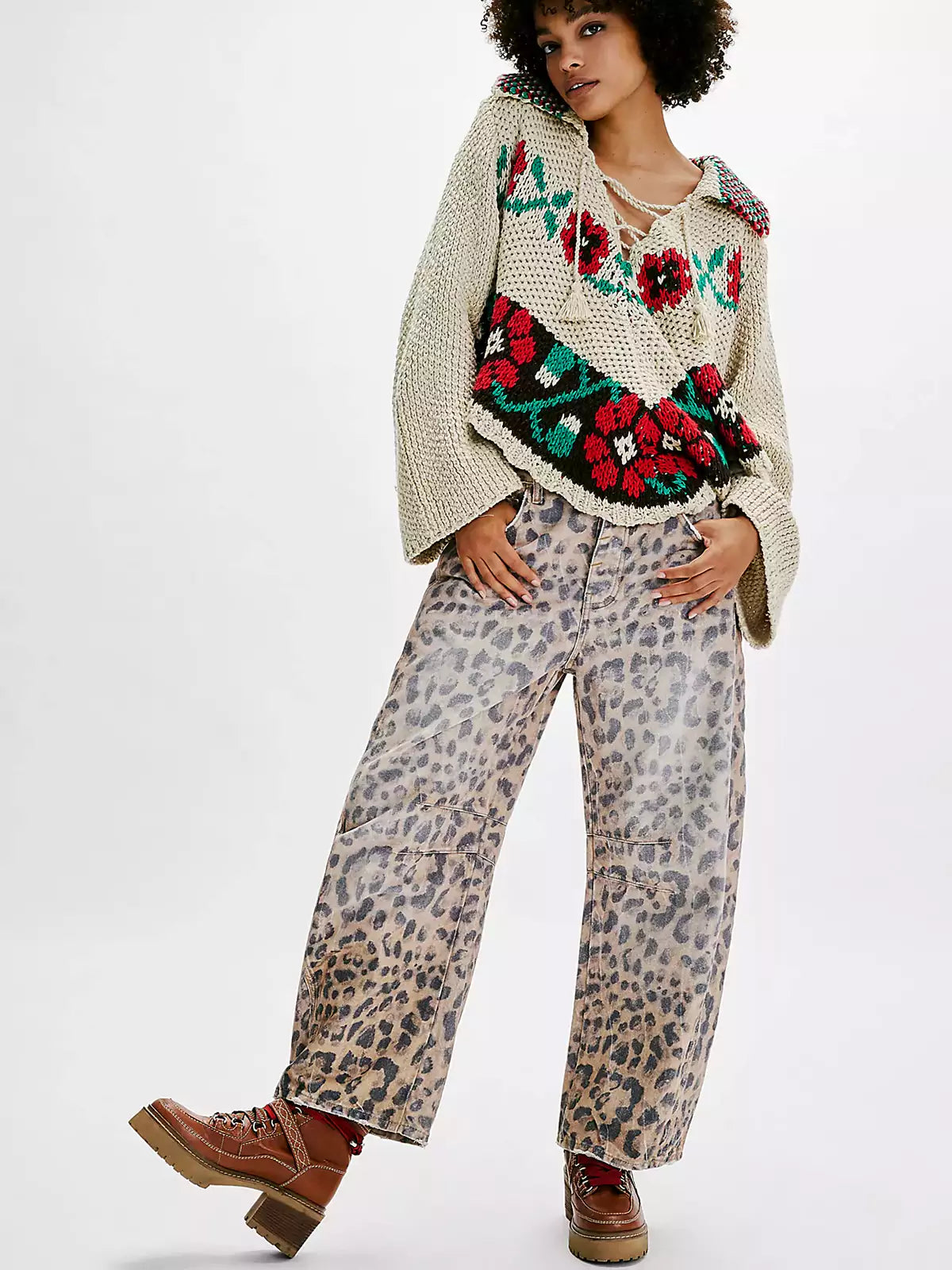Leoparden Fassjeans für Selbstbewusste Styles 7