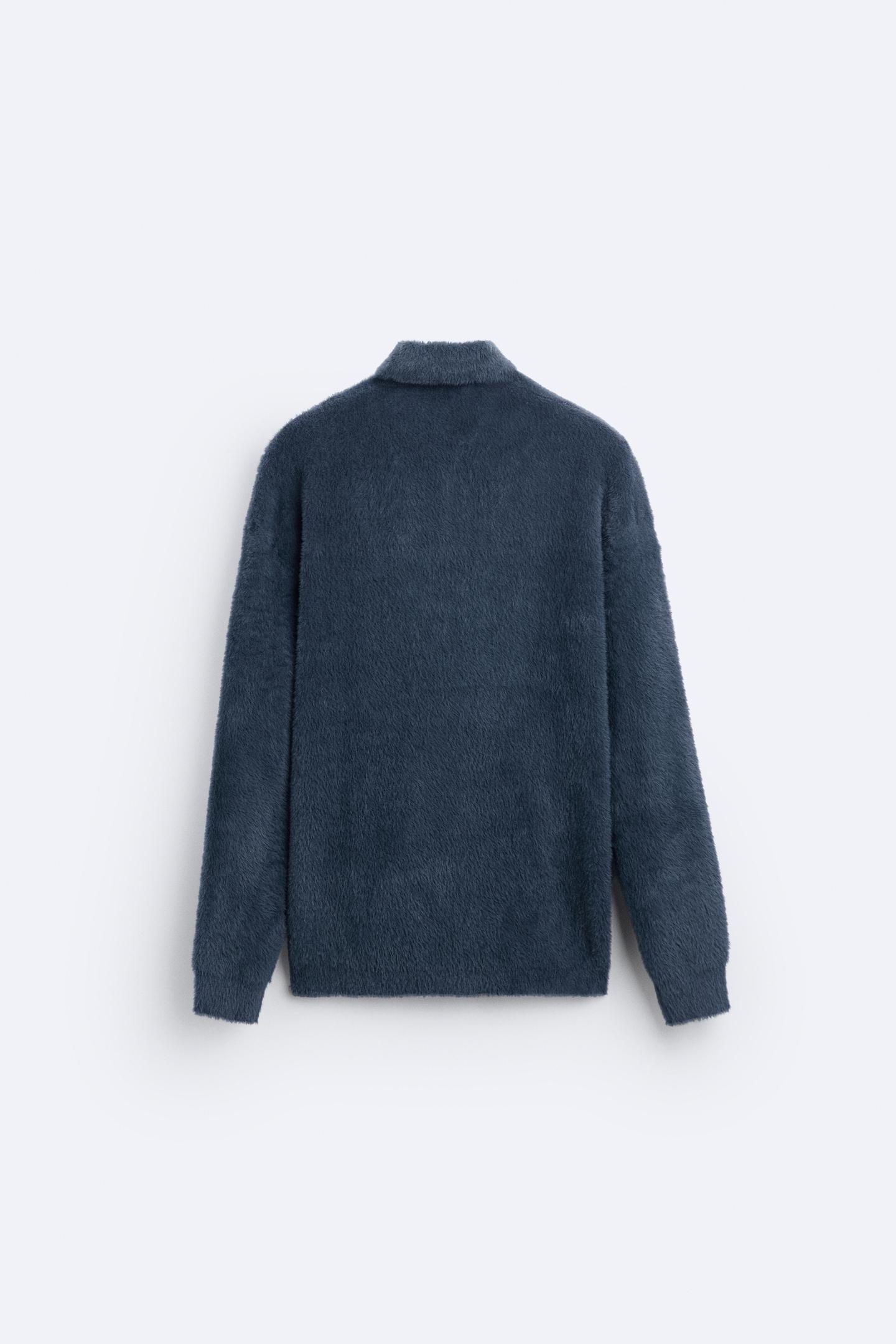 Luca | Herren Polopullover Knopfverschluss Grobstrick 3