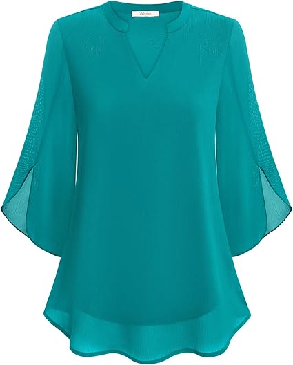 Elegante Damenbluse aus leichtem Stoff – Vielseitig kombinierbar für besondere Anlässe 4