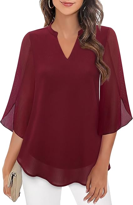 Elegante Damenbluse aus leichtem Stoff – Vielseitig kombinierbar für besondere Anlässe 10