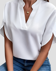 Luftige Weiße Damenbluse aus Leichtem Stoff – Elegante Festliche Bluse für Sommer und Jeden Anlass 1