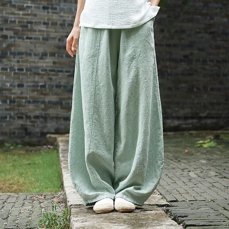 Luftige Haremshose aus Baumwolle mit elastischem Bund und Taschen – Bequeme Sommerhose für jeden Anlass 5