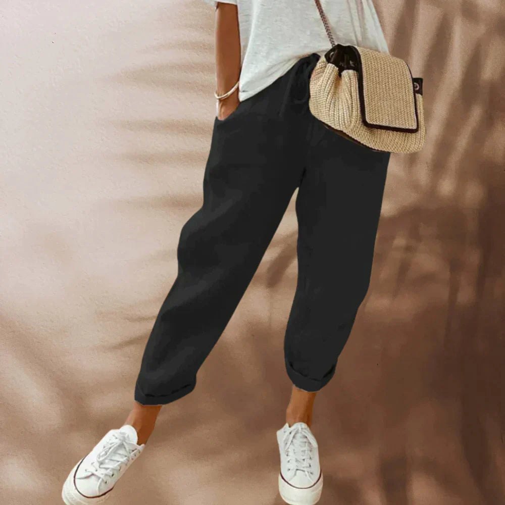 Luftige Sommerhose mit eleganter Passform – Atmungsaktives Material für Komfort und Stil 2