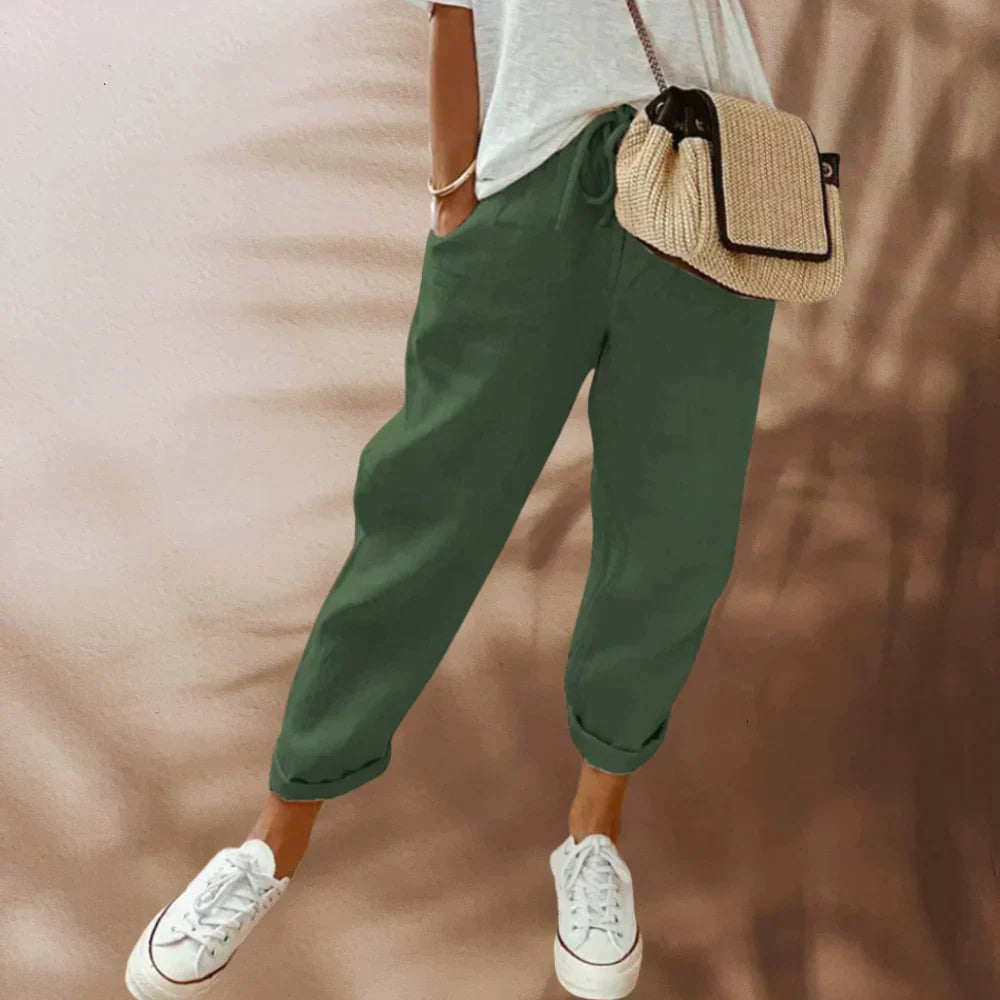Luftige Sommerhose mit eleganter Passform – Atmungsaktives Material für Komfort und Stil 3