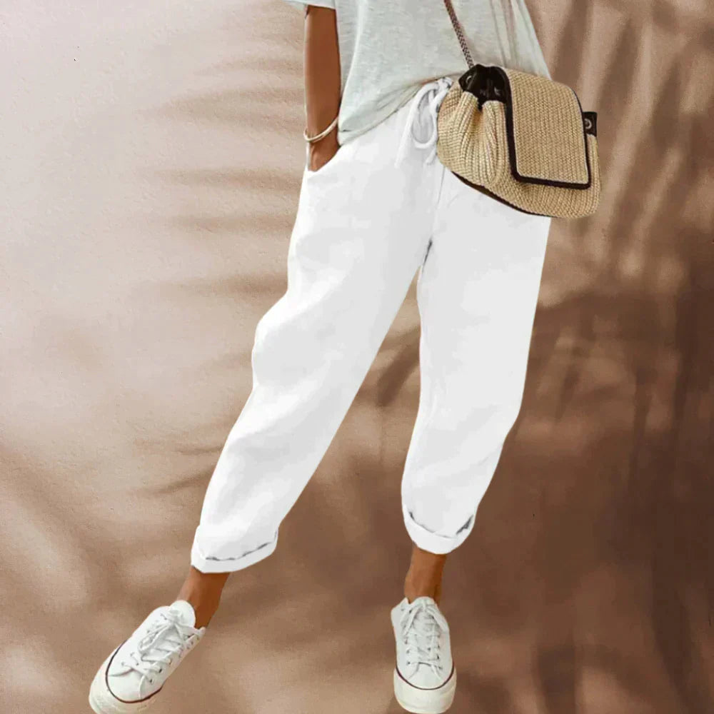 Luftige Sommerhose mit eleganter Passform – Atmungsaktives Material für Komfort und Stil 5