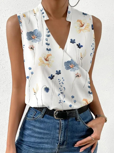 Luftiges Damen Top mit V-Ausschnitt – Weißes Sommeroberteil für Eleganz und Komfort 4