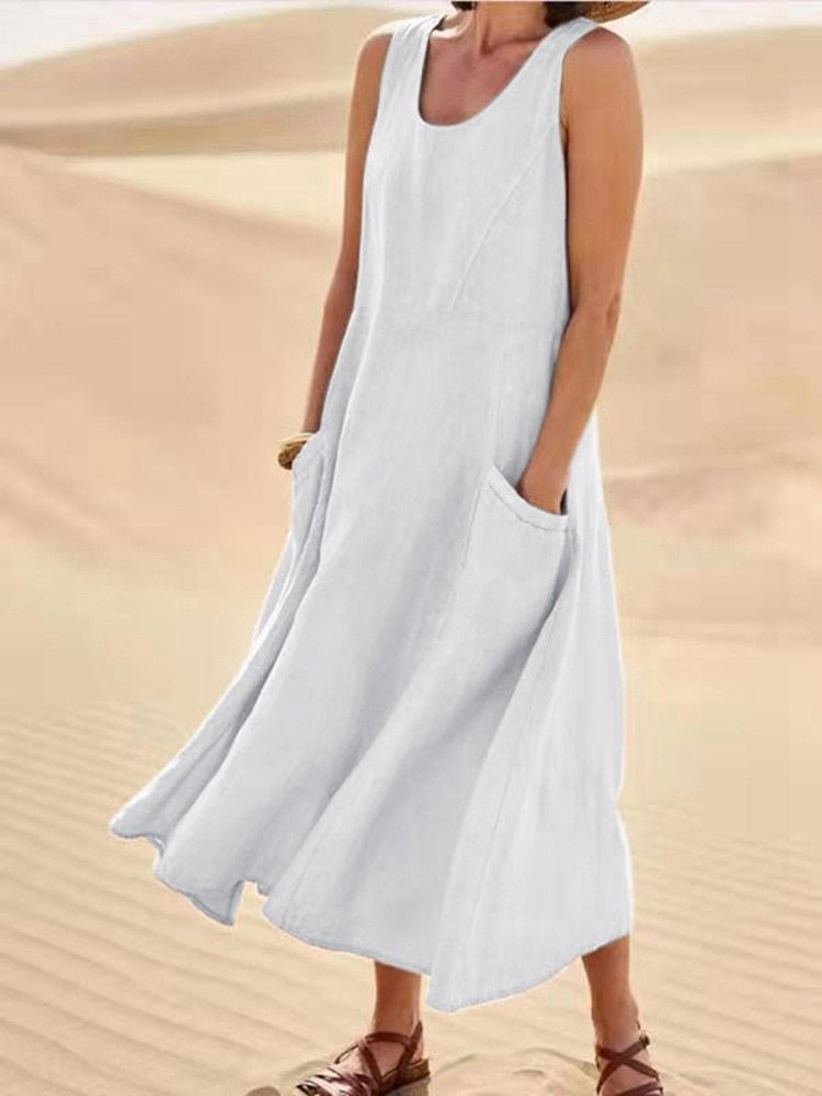 Luftiges Sommerkleid mit schmeichelhaftem Schnitt – Ideal für warme Tage 2