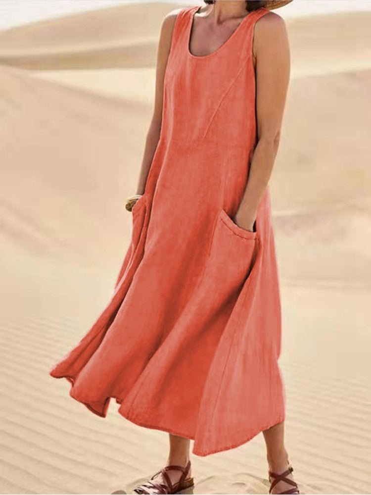 Luftiges Sommerkleid mit schmeichelhaftem Schnitt – Ideal für warme Tage 4