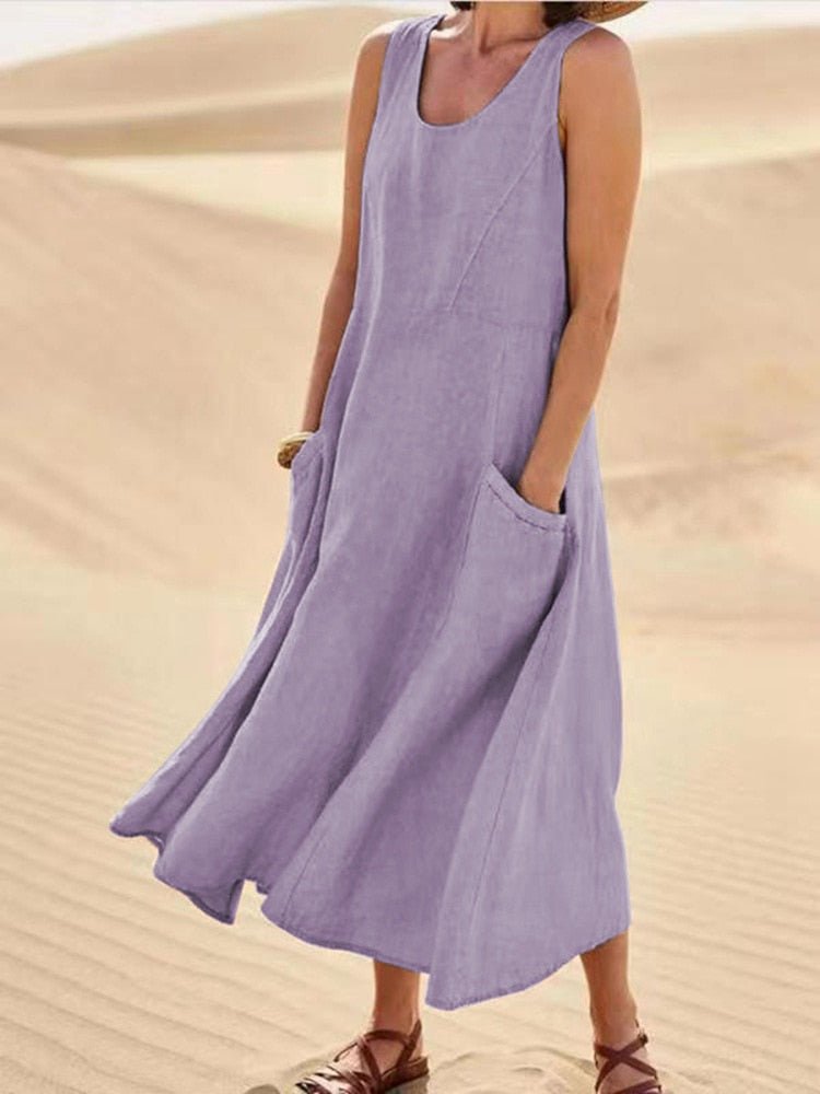 Luftiges Sommerkleid mit schmeichelhaftem Schnitt – Ideal für warme Tage 5
