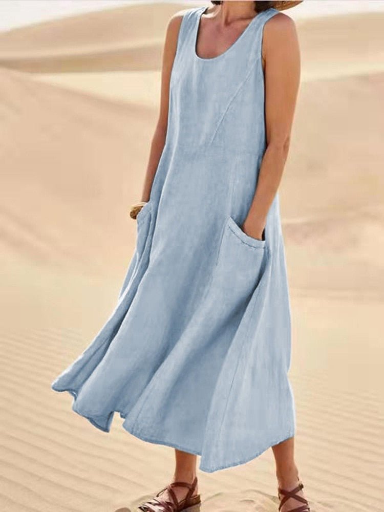 Luftiges Sommerkleid mit schmeichelhaftem Schnitt – Ideal für warme Tage 6