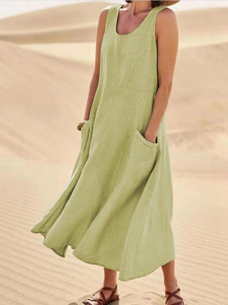Luftiges Sommerkleid mit schmeichelhaftem Schnitt – Ideal für warme Tage 7