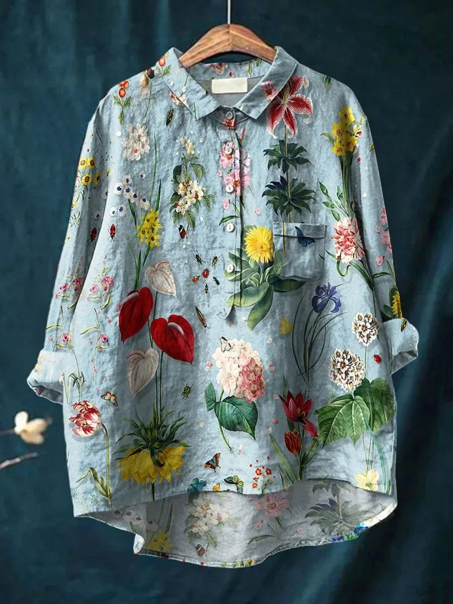 Luftiges Damen T-Shirt mit Eleganter Passform und Blumendetails – Ideal für Jeden Anlass 2