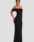 Elegantes Maxikleid aus Spitze mit Offenem Rücken und Bardot-Ausschnitt – Figurbetont und Fließend 8