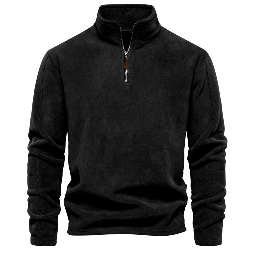 Max | Herren Rollkragenpullover Reißverschluss Fleece 10