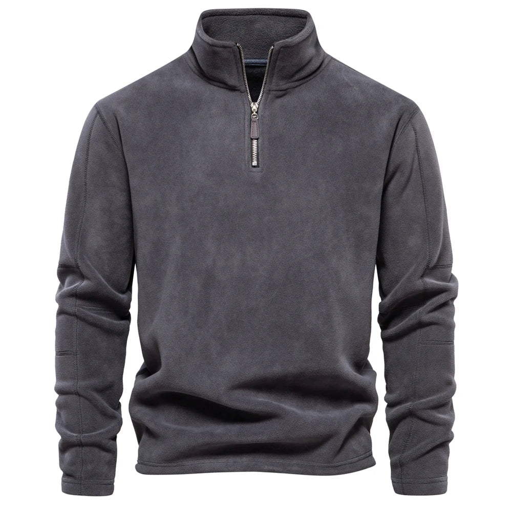 Max | Herren Rollkragenpullover Reißverschluss Fleece 2