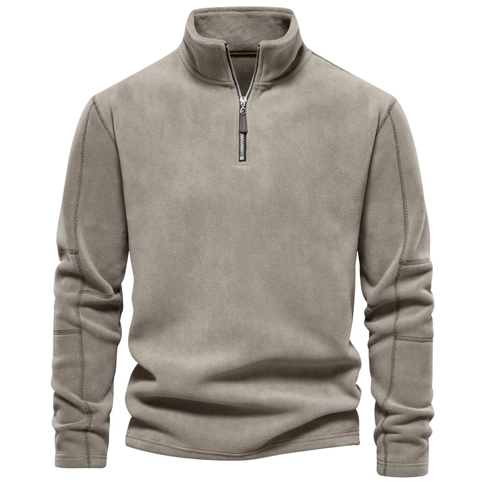 Max | Herren Rollkragenpullover Reißverschluss Fleece 7