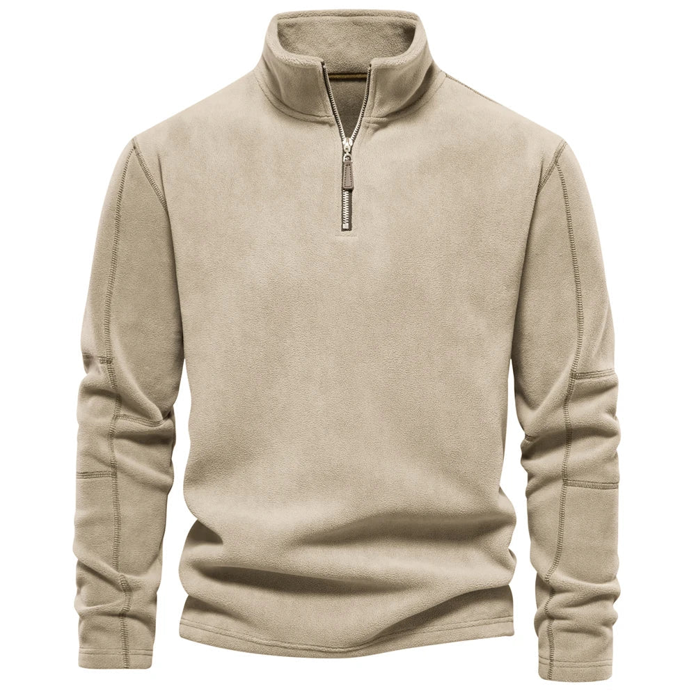 Max | Herren Rollkragenpullover Reißverschluss Fleece 8