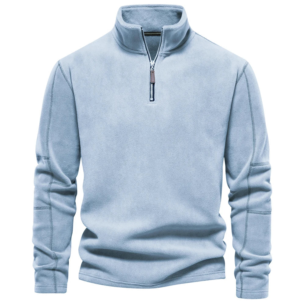 Max | Herren Rollkragenpullover Reißverschluss Fleece 9