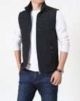 Moderne Herren Weste mit Stehkragen für Eleganz 0