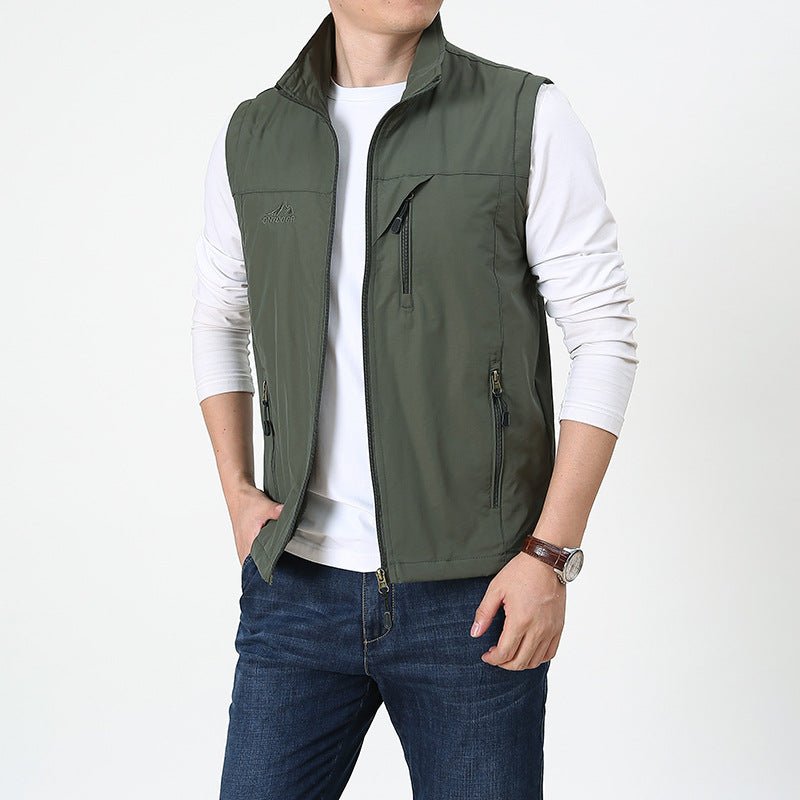 Moderne Herren Weste mit Stehkragen für Eleganz 2