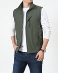 Moderne Herren Weste mit Stehkragen für Eleganz 2