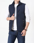 Moderne Herren Weste mit Stehkragen für Eleganz 3