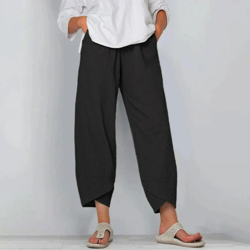 Moderne Hosen mit Überlappungs-Saumdesign 0