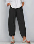 Moderne Hosen mit Überlappungs-Saumdesign 0