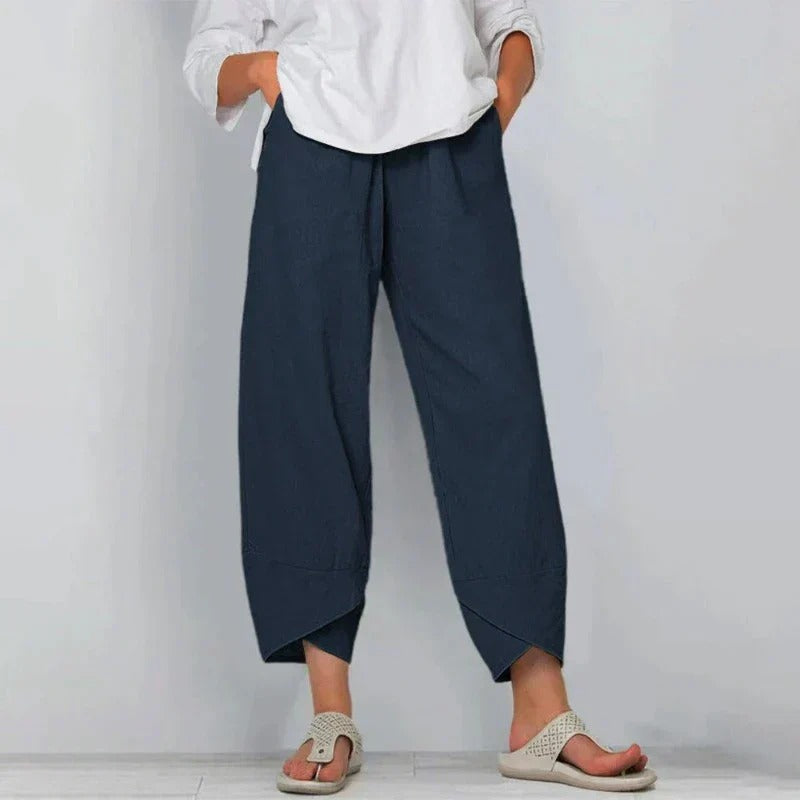 Moderne Hosen mit Überlappungs-Saumdesign 1