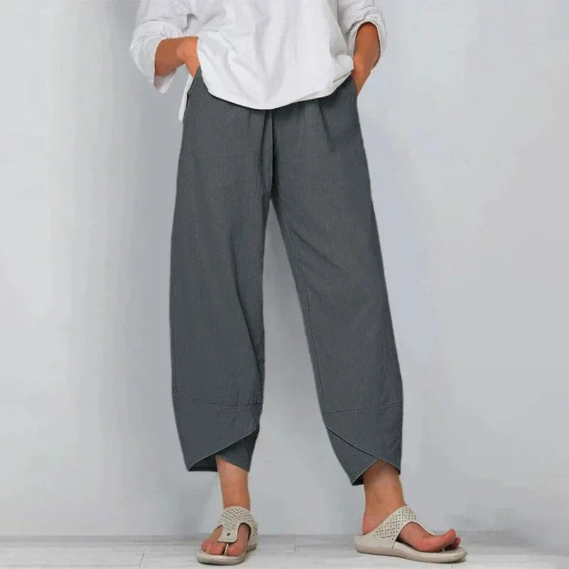 Moderne Hosen mit Überlappungs-Saumdesign 4
