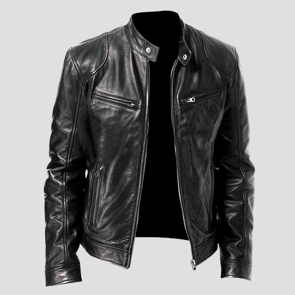Moderne Lederjacke mit Schlankem Schnitt für Selbstbewusste 0