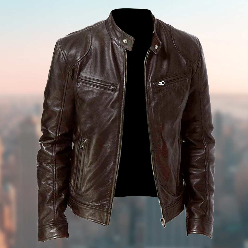 Moderne Lederjacke mit Schlankem Schnitt für Selbstbewusste 2
