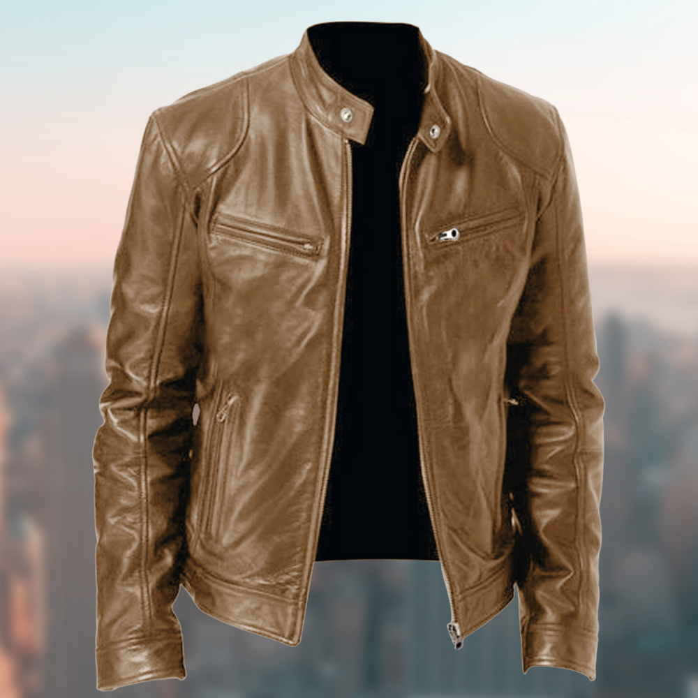 Moderne Lederjacke mit Schlankem Schnitt für Selbstbewusste 3