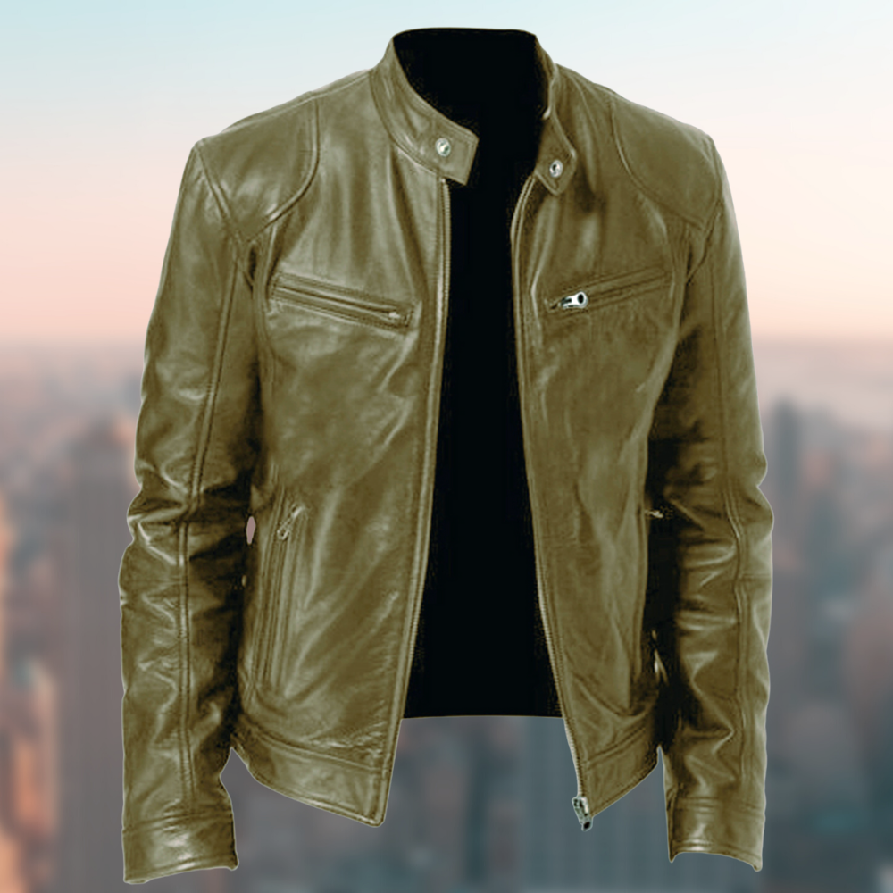 Moderne Lederjacke mit Schlankem Schnitt für Selbstbewusste 5