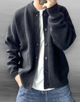 Moderne Strickjacke mit Bomberkragen für Stilbewusste 0