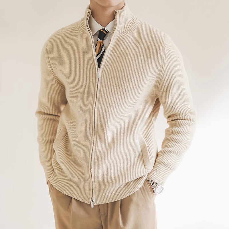 Moderne Strickjacke mit Elegantem Reißverschluss 0