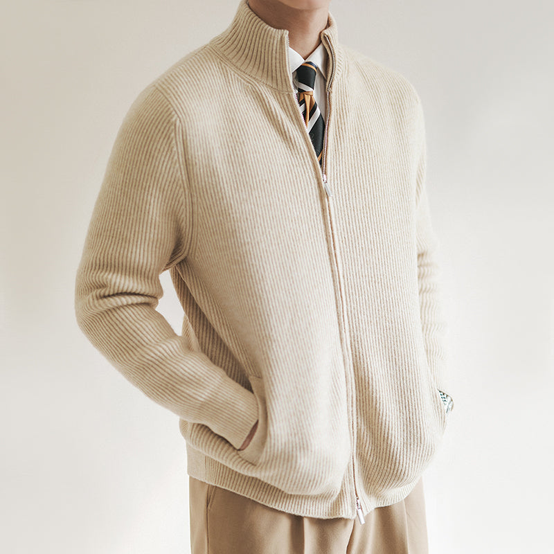 Moderne Strickjacke mit Elegantem Reißverschluss 1