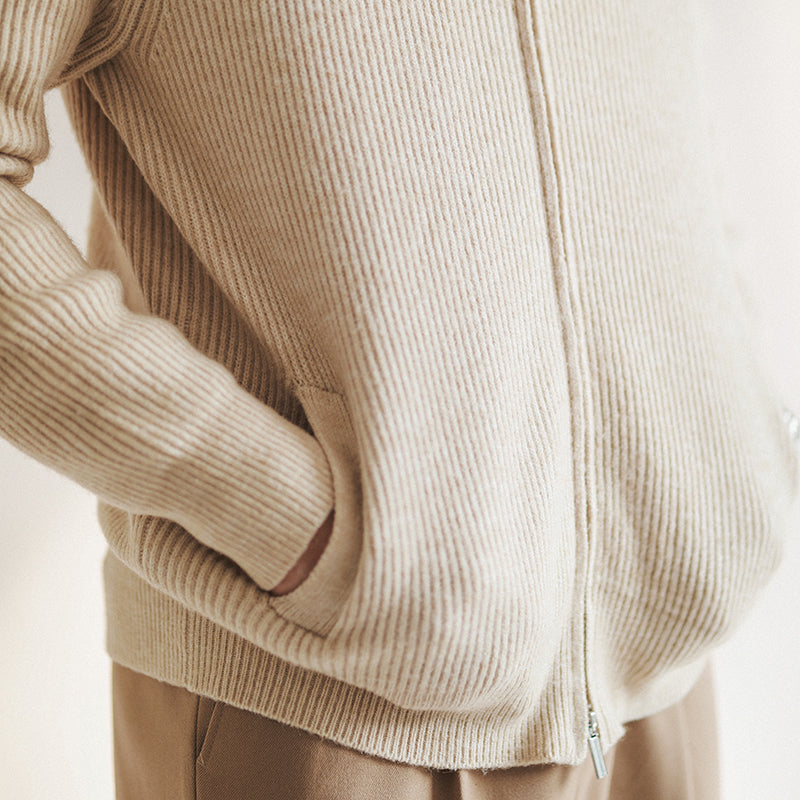 Moderne Strickjacke mit Elegantem Reißverschluss 2